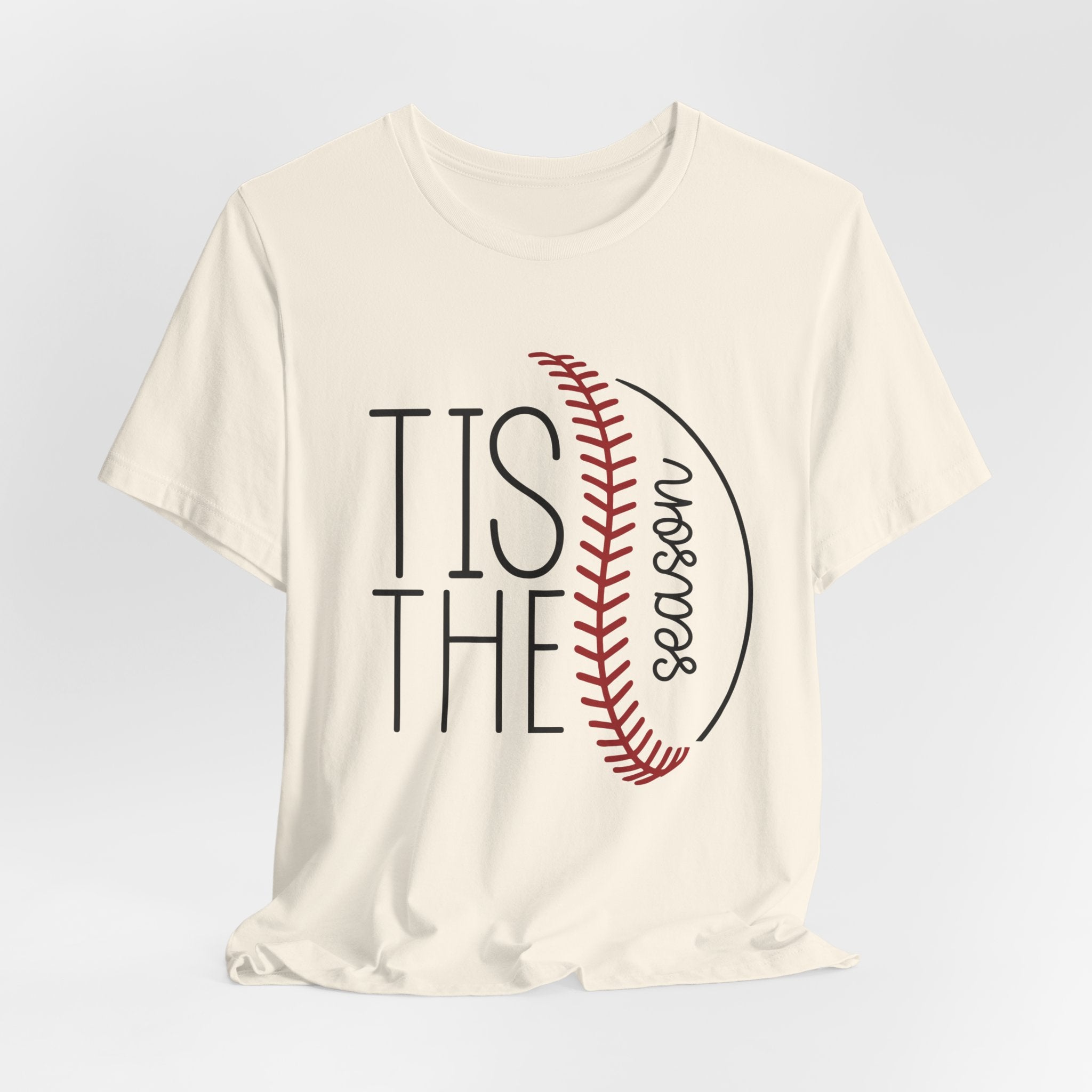Baseball Season Tee – "Tis The Season" Graphic T-Shirt