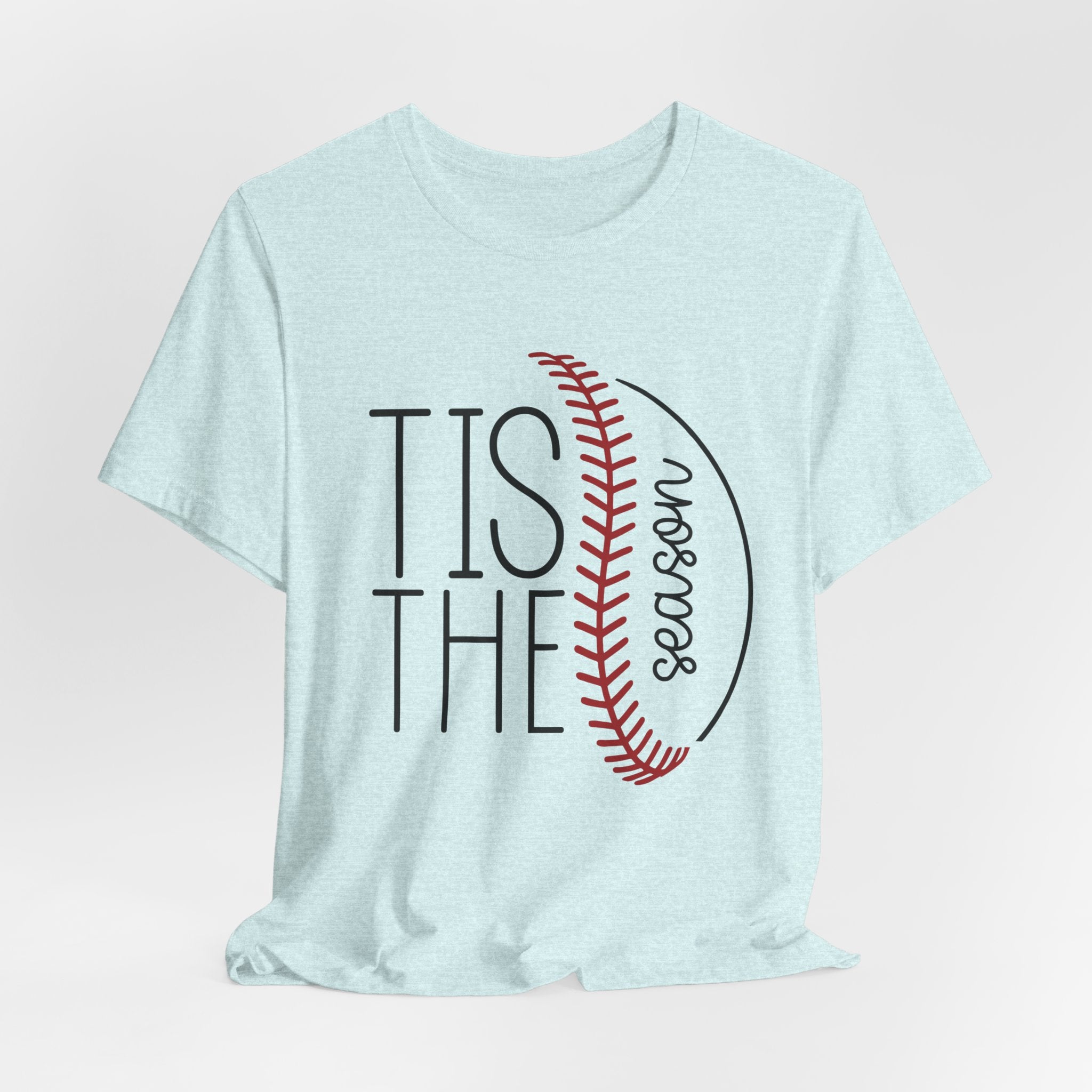 Baseball Season Tee – "Tis The Season" Graphic T-Shirt