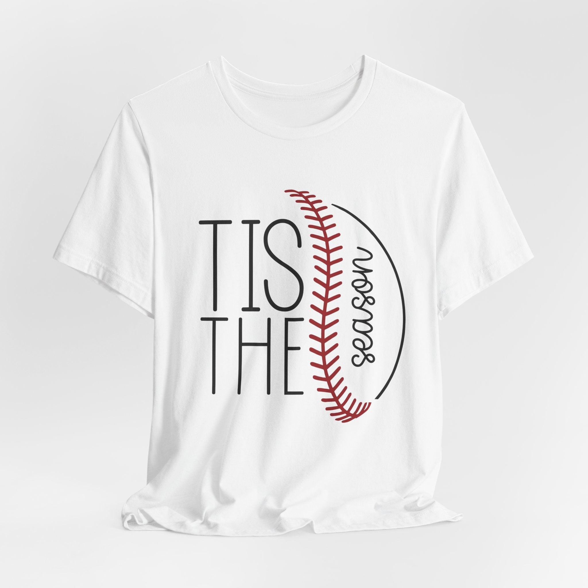 Baseball Season Tee – "Tis The Season" Graphic T-Shirt