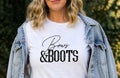 Bows and Boots Shirt Western Graphic Tee Cowgirl Shirt Country Girl Outfit Cute Western Tee Rodeo Outfit Southern Style Shirt