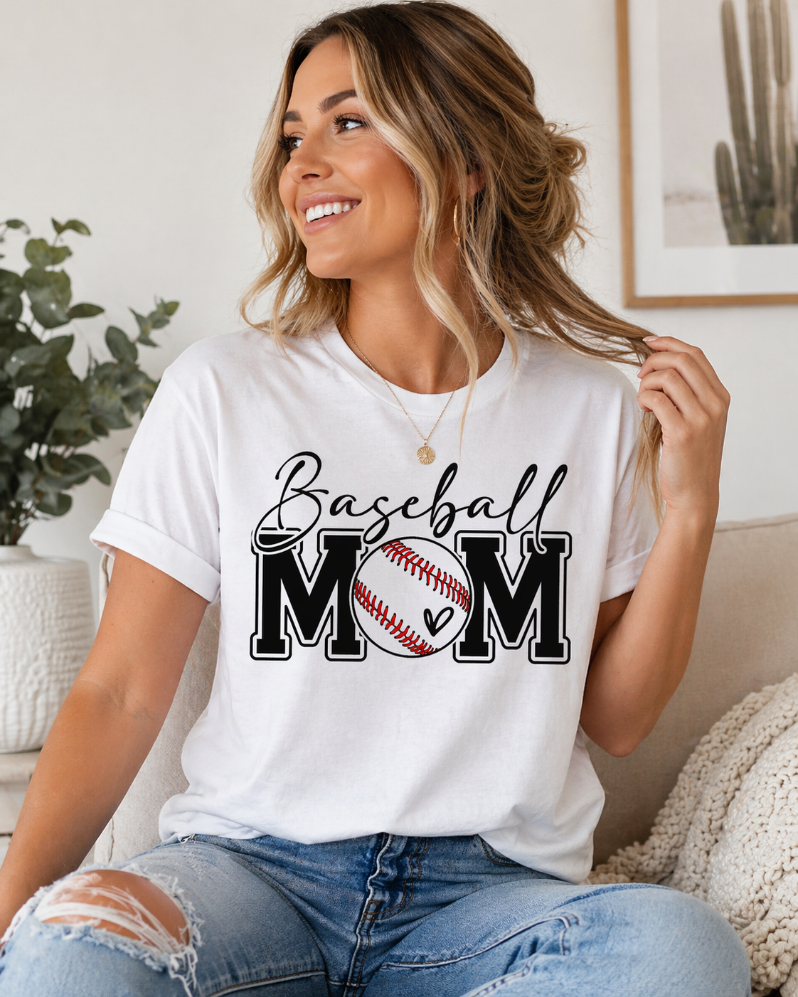Baseball Mom Shirt, Game Day Tee, Baseball Mom T-Shirt, Sports Mom Shirt, Cute Baseball Tee, Gift for Mom, Baseball Season Shirt