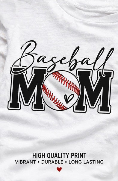 Baseball Mom Shirt, Game Day Tee, Baseball Mom T-Shirt, Sports Mom Shirt, Cute Baseball Tee, Gift for Mom, Baseball Season Shirt
